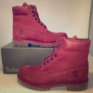 Timberland Premium Boot - Burgundy NEW size 9